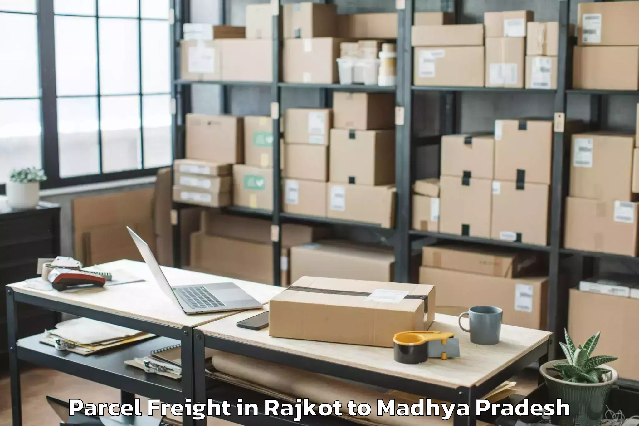 Hassle-Free Rajkot to Raghogarh Parcel Freight